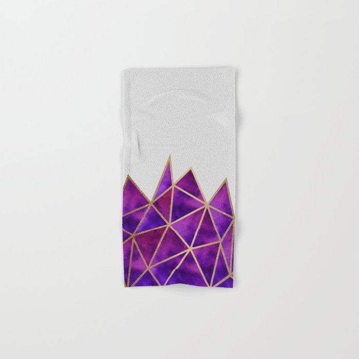Purple and gold towels clearance