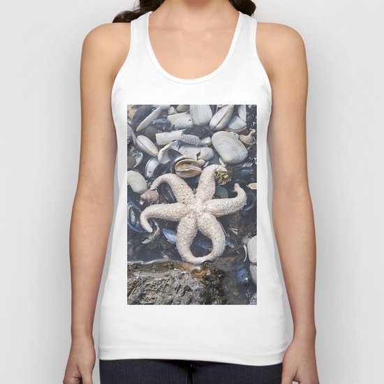 Starfish and Shells Unisex Tank Top