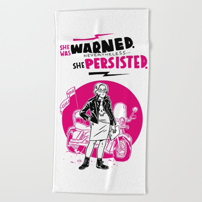She Persisted Beach Towel