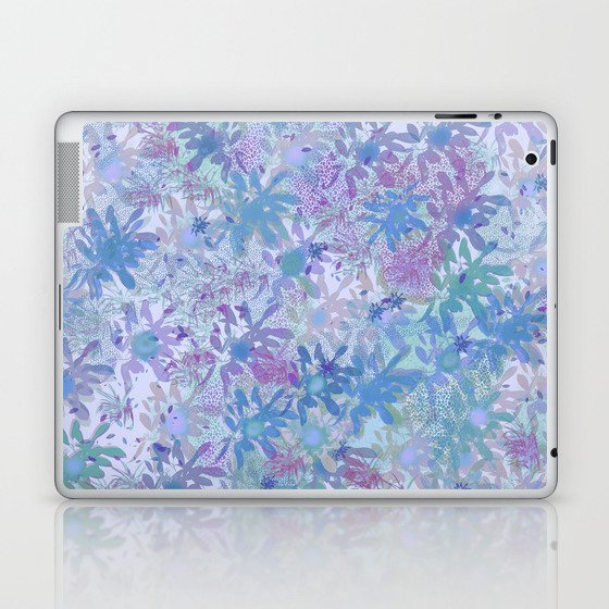 Floral Bouquet Soft Blue  Laptop & iPad Skin