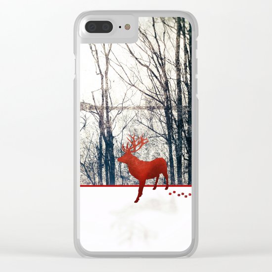 Winter Walk Clear iPhone Case