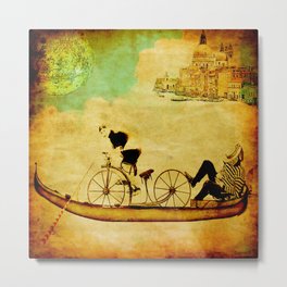 The gondola bicycle ( per Luca ) Metal Print