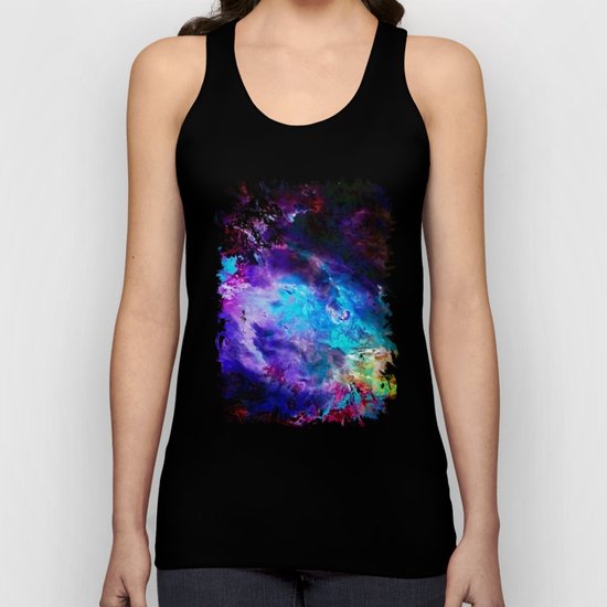 Space Flowers Unisex Tank Top