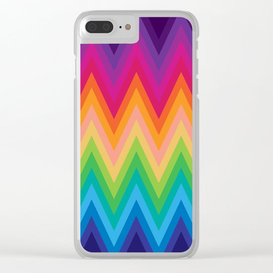 Zig Zag Chevron Pattern G291 Clear iPhone Case