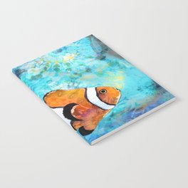 Sea Clown - Colorful Tropical Fishy Fish Art Notebook