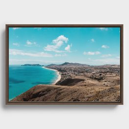 Porto Santo Panorama Framed Canvas