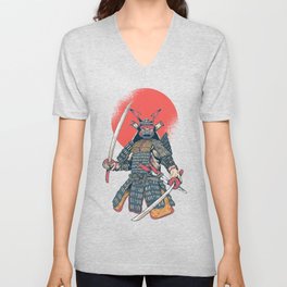Samurai Vintage V Neck T Shirt