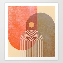 Abstraction_SUNRISE_SUNSET_HOLIDAY_VIBE_POP_ART_1117S Art Print