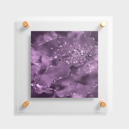 Purple Starry Agate Texture 03 Floating Acrylic Print