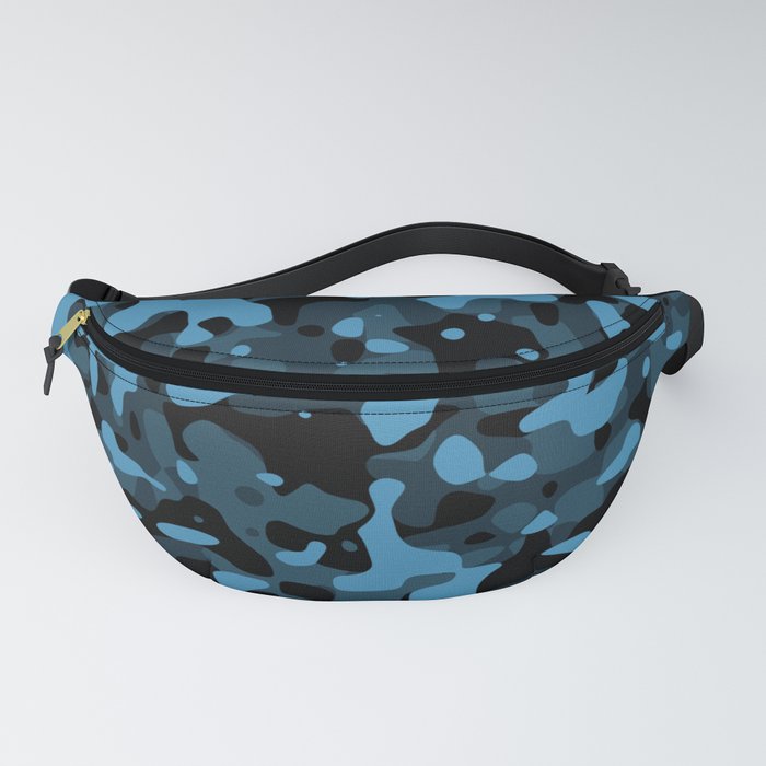 Blue camo store fanny pack