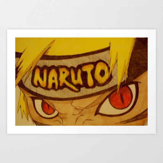 Naruto Angry Art Print