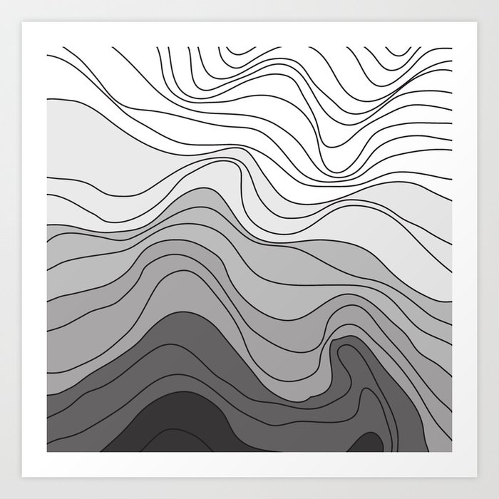 Topo III Art Print