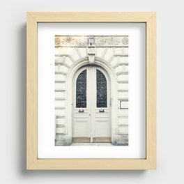 Little Paris Door Recessed Framed Print