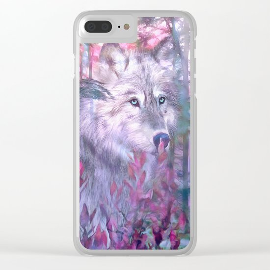 Forest Ghost Clear iPhone Case