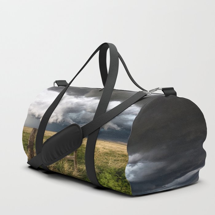 Aquamarine - Storm Over Colorado Plains Duffle Bag