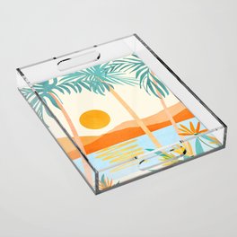 Bali Sunset Acrylic Tray