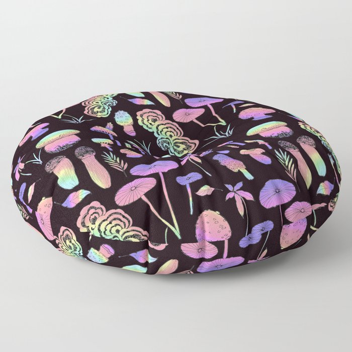 Psychedelic fungi - BKBG Floor Pillow