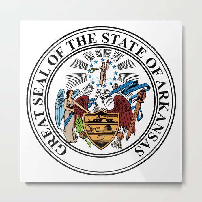 State Seal of Arkansas Metal Print