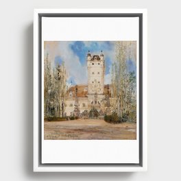 Anton Romako Greillenstein Castle Framed Canvas