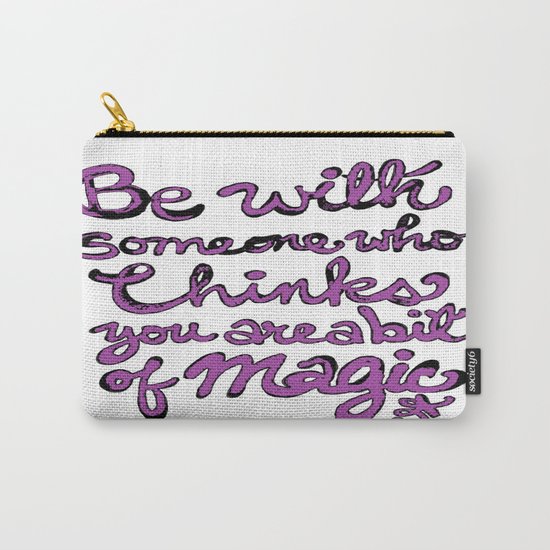 Be With Someone Purple! Carry-All Pouch