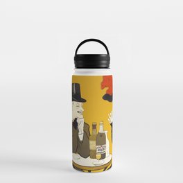 Man and Woman At A Cafe Water Bottle