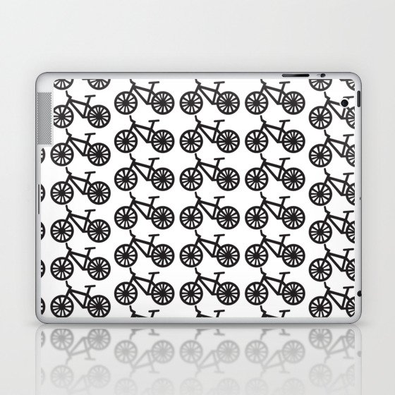 Bicycle Lover Cyclist Print Pattern Laptop & iPad Skin