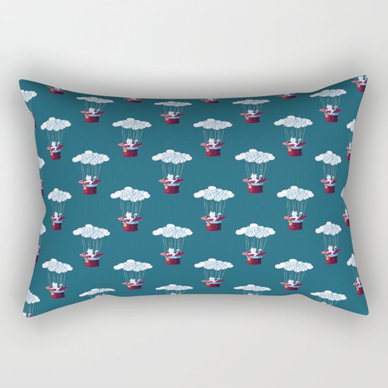 Traveler Cat Pattern Rectangular Pillow