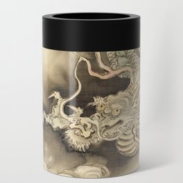 Descending Dragon Japanese Painting Kano Yasunobu Can Cooler