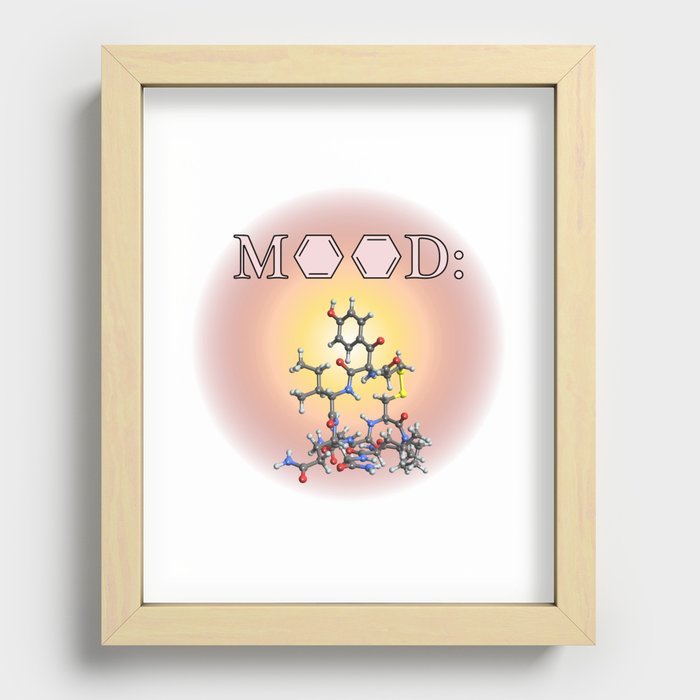 Mood - Oxytocin Recessed Framed Print