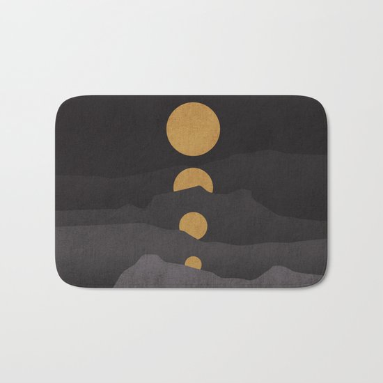 Rise of the golden moon Bath Mat