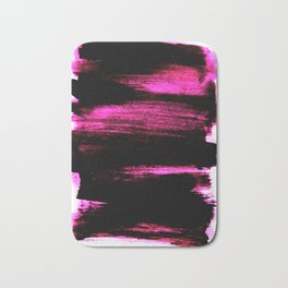black and pink Bath Mat | Avantgarde, Womanfashion, Abstract, Modernhome, Minimal, Modern, Digital, Painting, Minimalism, Popart 
