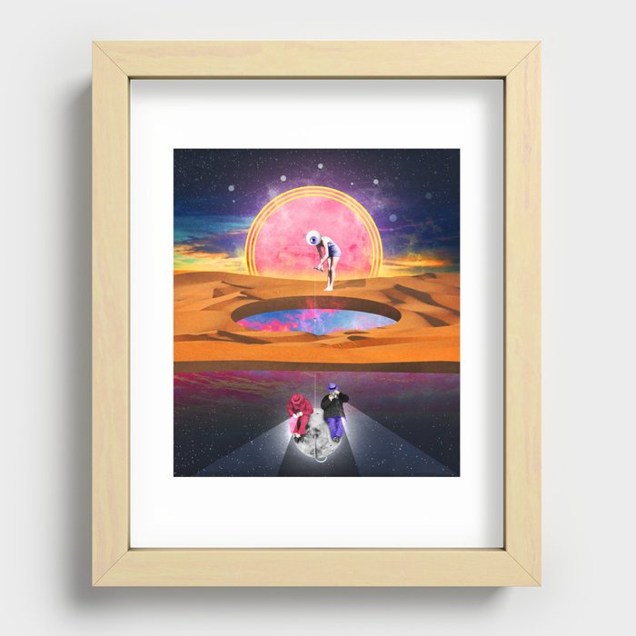 The Hole World Recessed Framed Print