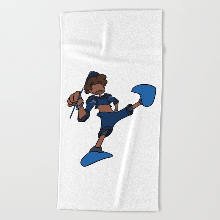 La marionnette - Tout bleu  Beach Towel