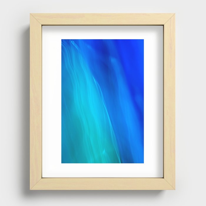 Blue Ocean abstract Recessed Framed Print