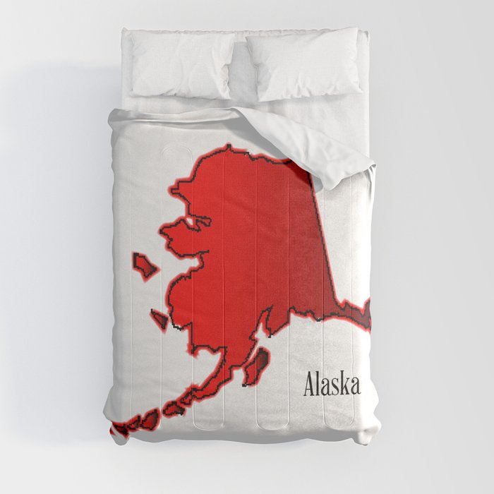 Alaska In Halftone Comforter