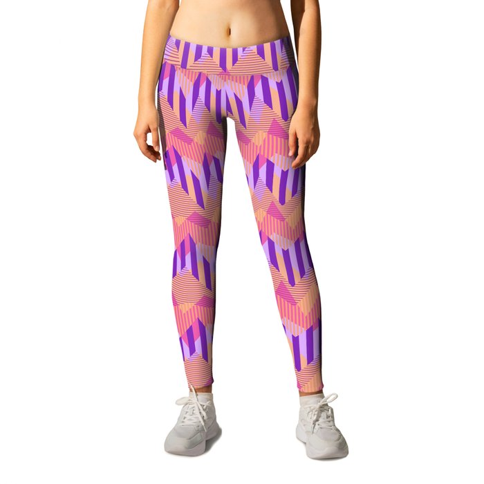 ZigZag All Day - Pink Leggings