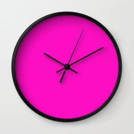 Hot Pink Wall Clock