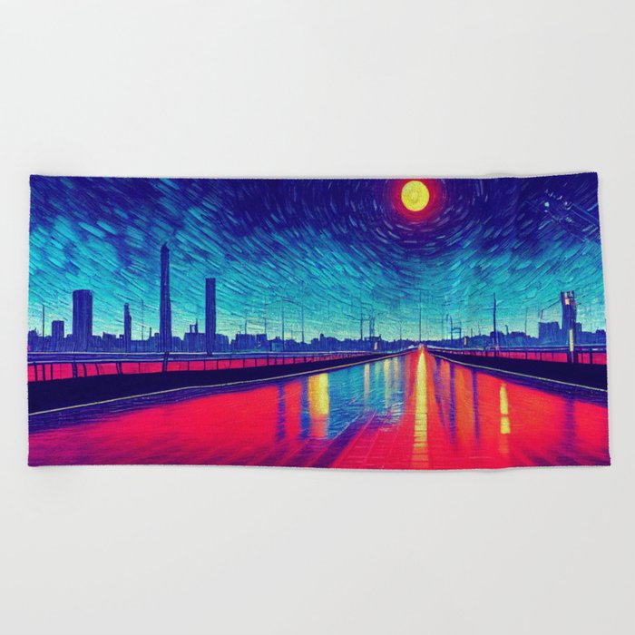Outskirts of the City Beach Towel