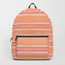 Aboriginal Modern HDR Lines in Peachy Gold and Rose Backpack