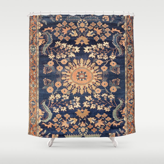 Sarouk Persian Floral Rug Print Shower Curtain