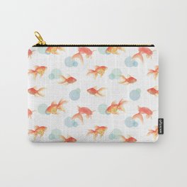 Watercolor goldfish pattern - Feeling bubbly Carry-All Pouch