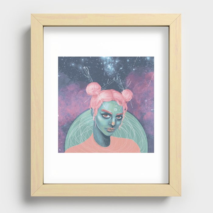 Wild Cotton Candy Recessed Framed Print