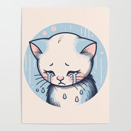 Valley of Tears - Sad Kitten Poster