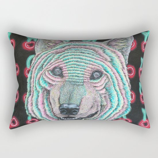 The Power Wolf Parties with God Rectangular Pillow