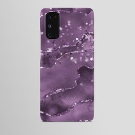 Purple Starry Agate Texture 03 Android Case