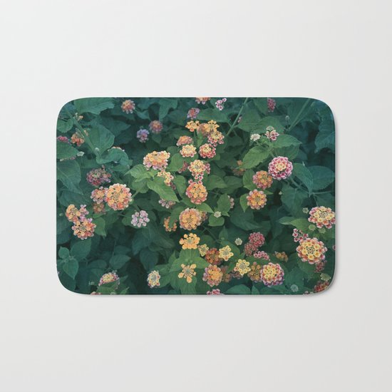 Mediterranean Flowers Bath Mat