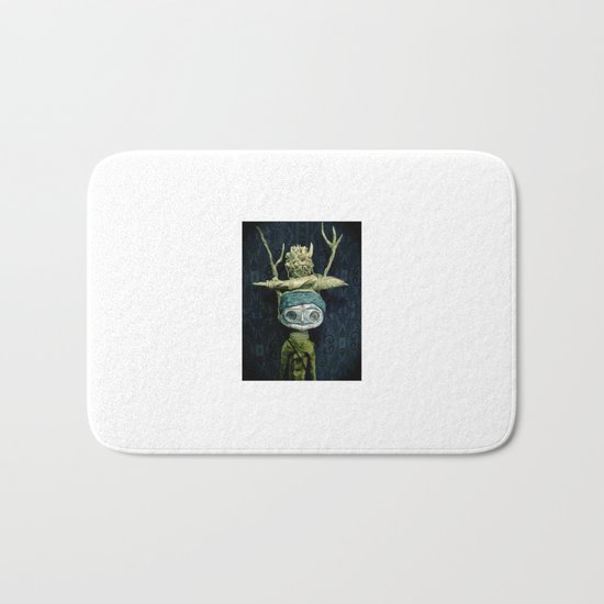 a portrait Bath Mat