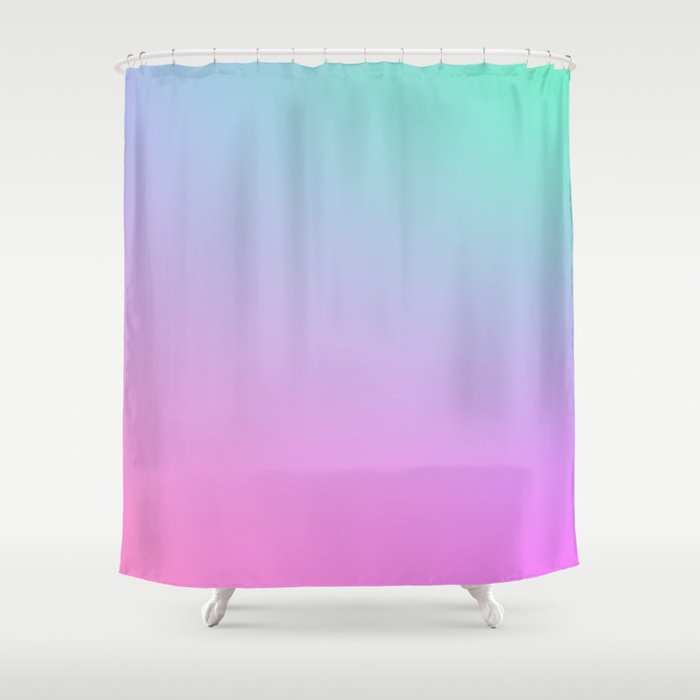 65 Gradient Aura Ombre 220414 Valourine Digital  Shower Curtain