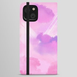 Cotton Candy Clouds iPhone Wallet Case