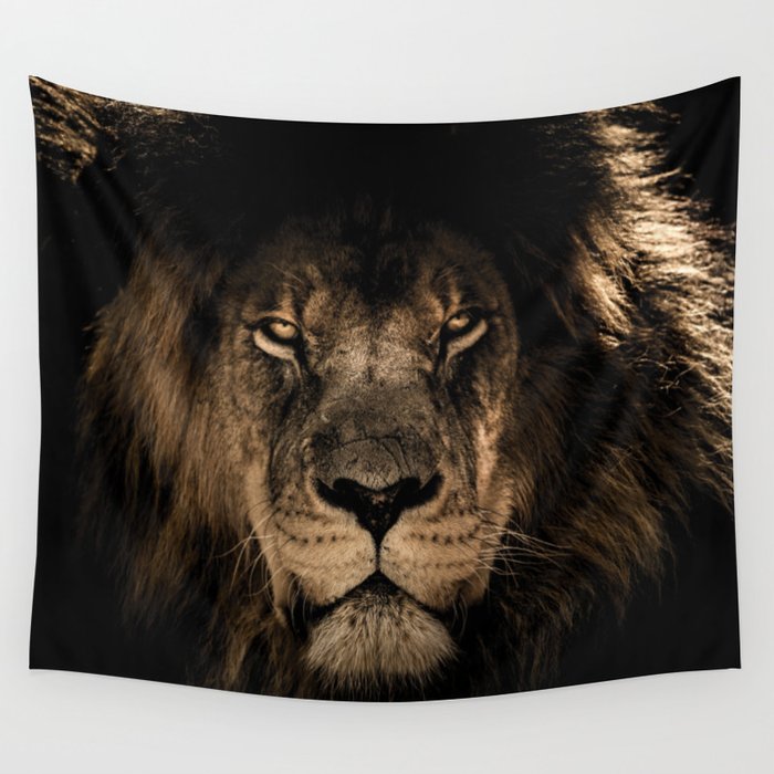 The King The Lion Wall Tapestry